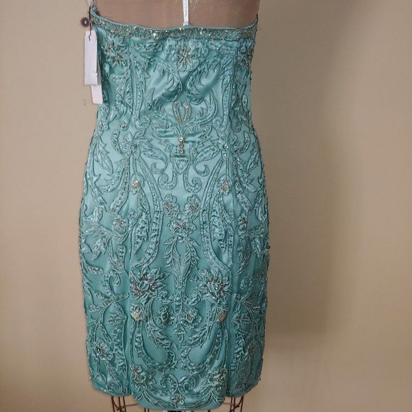 NWT Sue Wong Short Embellished Dress Style # N0540 - Picture 3 of 4